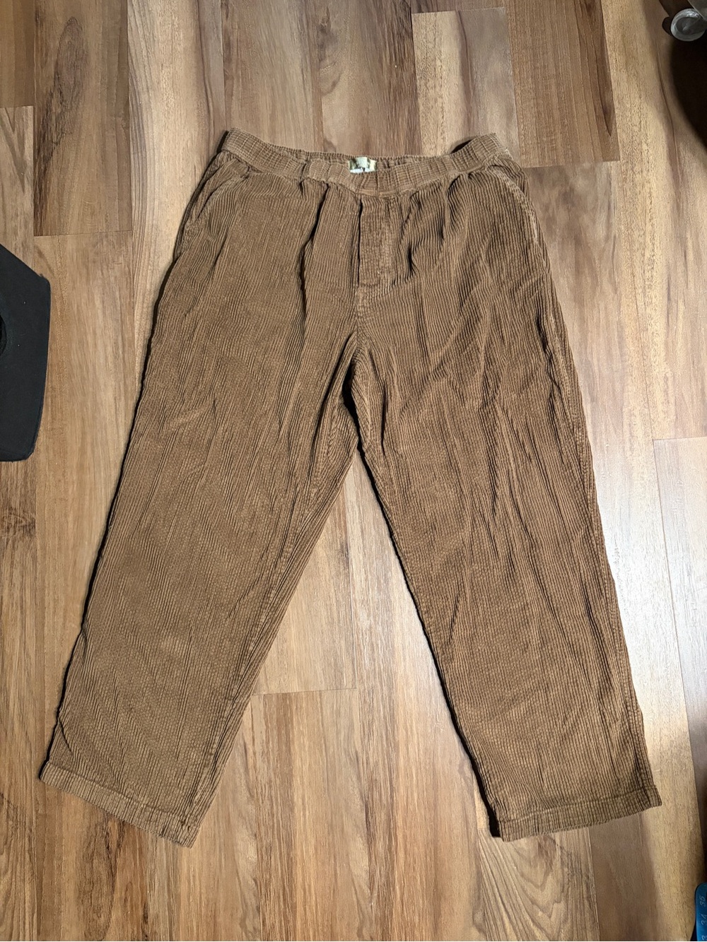 Men's Brown Corduroy Pants - Casual Relaxed Fit 100% cotton